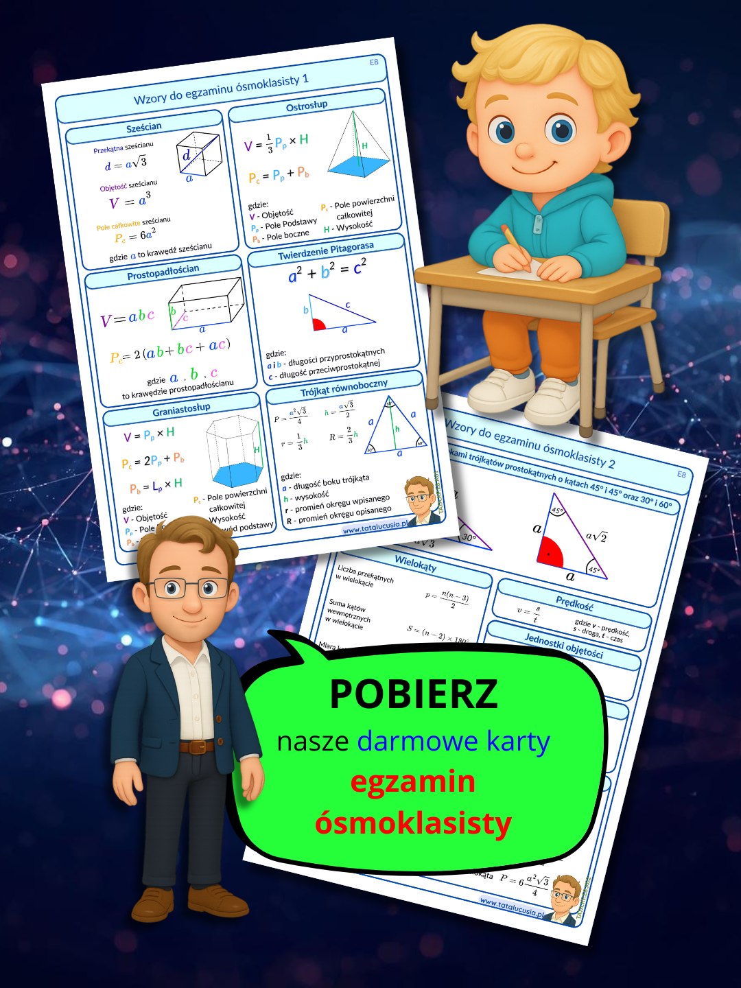 Pobierz karty pracy do egzaminu ósmoklasisty